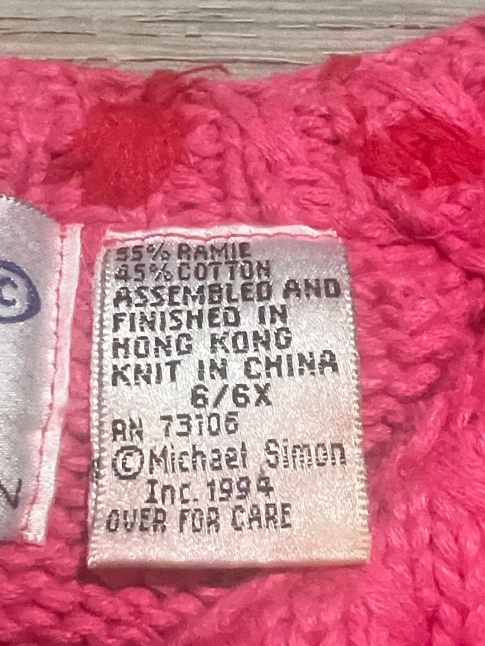 Rare Vintage Simon Sez by Michael Simon Pink Heart Cardigan - Picture 12 of 16